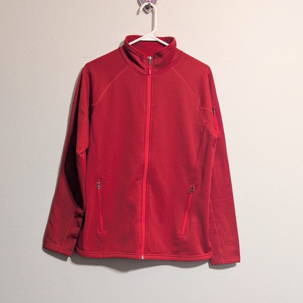 Marmot Red Full Zip Fleece Lined Jacket Size Large